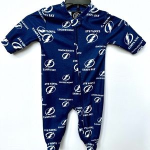 NHL- Tampa Bay Lightning Baby Footed Pajamas